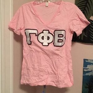gamma phi beta lettered shirt